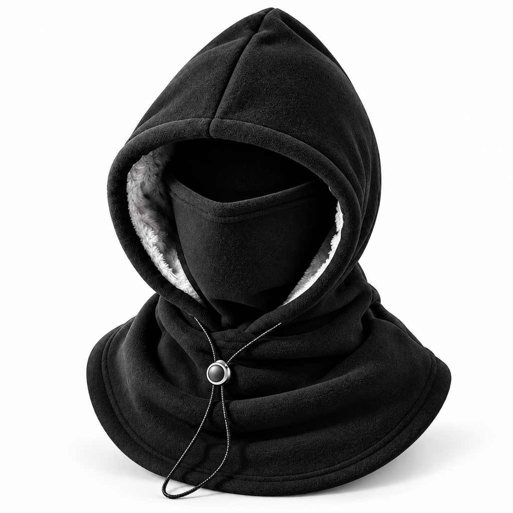 Winter Fleece Hooded Balaclava – Thermal Face Mask & Neck Warmer for Men and Women