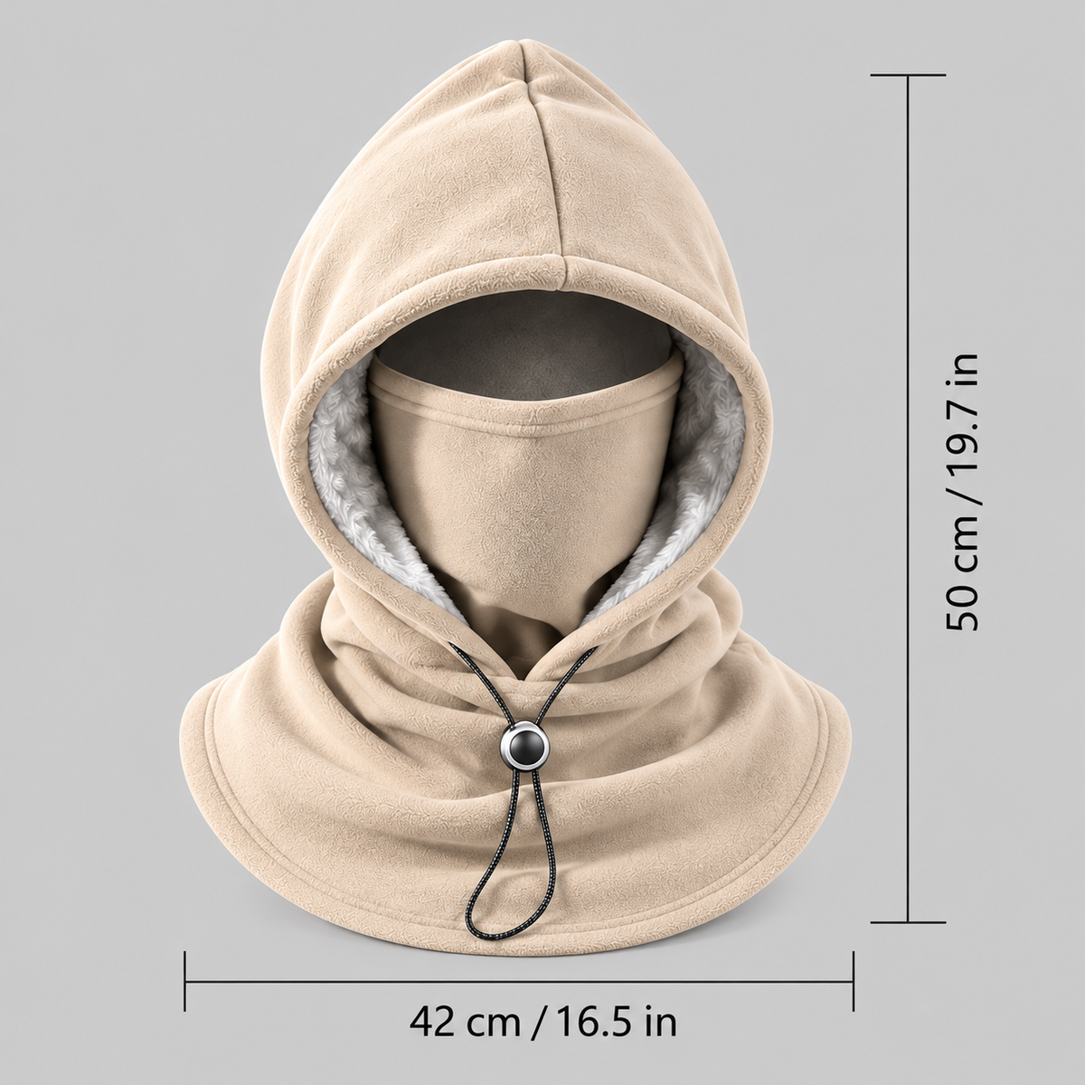 Winter Fleece Hooded Balaclava – Thermal Face Mask & Neck Warmer for Men and Women
